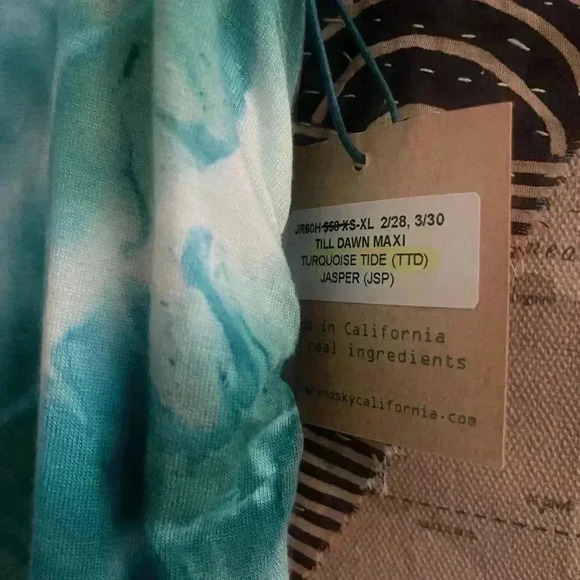 🆕River + Sky Till Dawn Maxi in Turquoise Tide Size XL NWT - Picture 9 of 12